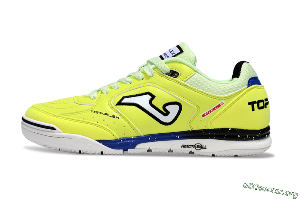 Joma Top Flex IC Football Shoes - Yellow/Blue/White 3