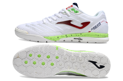 Joma Top Flex IC Football Shoes - White/Red/Yellow
