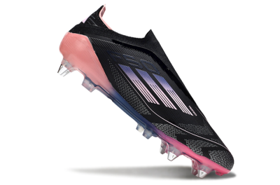 Adidas F50 Elite Laceless SG Football Boots - Black/Blue/Pink