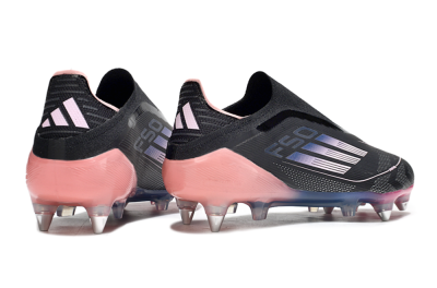 Adidas F50 Elite Laceless SG Football Boots - Black/Blue/Pink