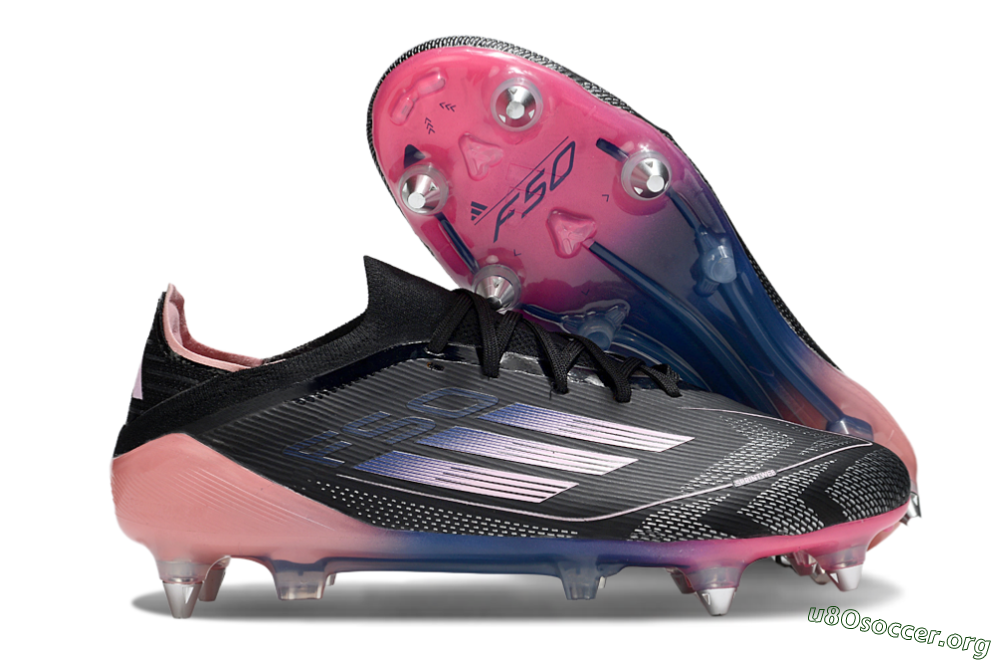 Adidas F50 Elite SG Football Boots - Black/Blue/Pink 2