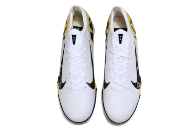 KM x Nike Air Zoom Mercurial Vapor 16 Elite TF Football Shoes - White/Black/Yellow