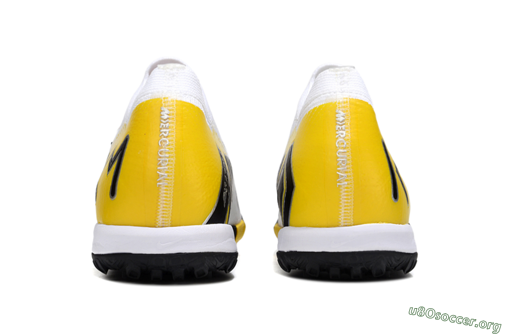 KM x Nike Air Zoom Mercurial Vapor 16 Elite TF Football Shoes - White/Black/Yellow 5