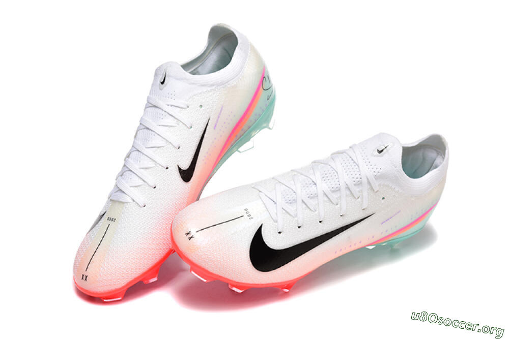 Nike Air Zoom Mercurial Vapor 16 Elite FG Football Boots - White/Black/Pink 0