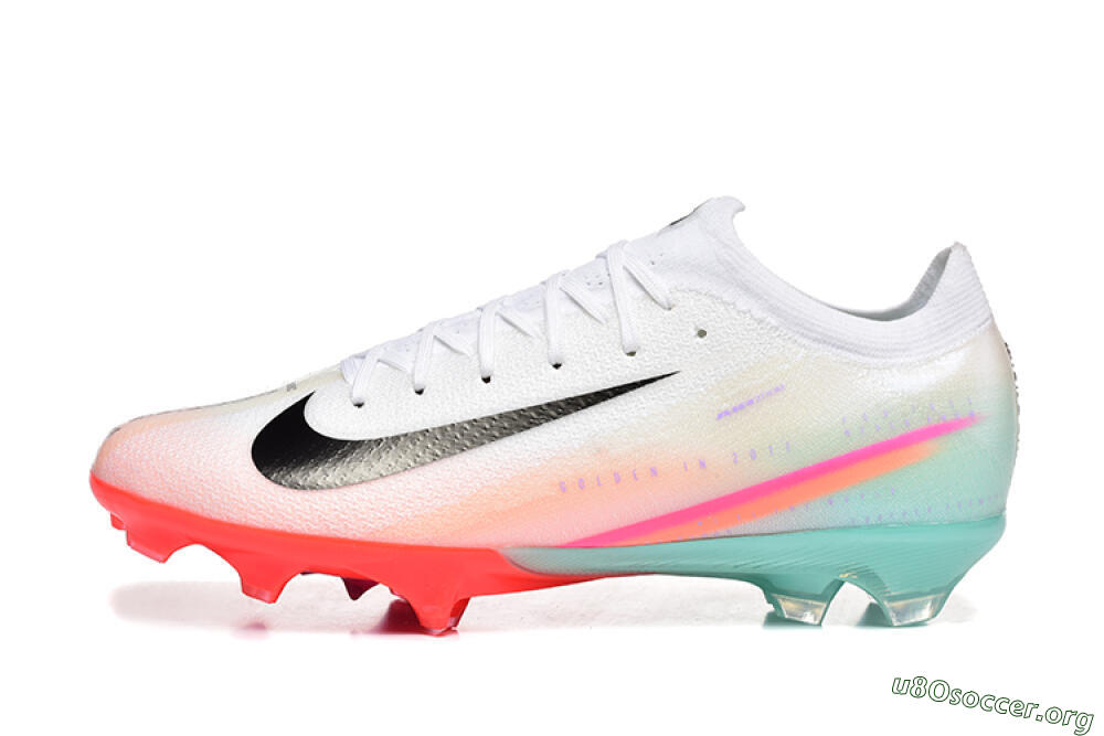 Nike Air Zoom Mercurial Vapor 16 Elite FG Football Boots - White/Black/Pink 3
