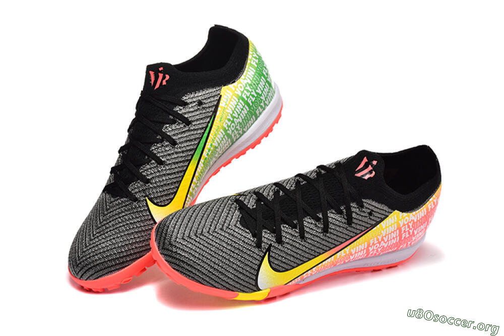 Nike Air Zoom Mercurial Vapor 16 Elite TF Football Shoes - Black/Yellow/Red 0