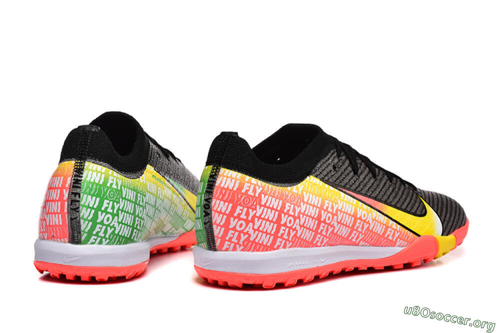 Nike Air Zoom Mercurial Vapor 16 Elite TF Football Shoes - Black/Yellow/Red 5