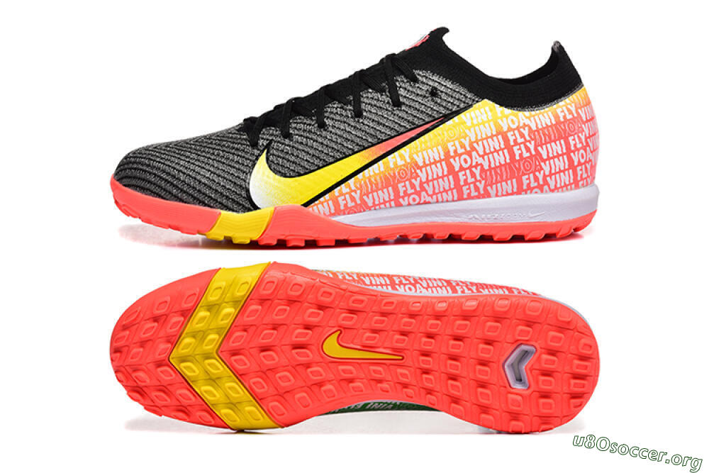 Nike Air Zoom Mercurial Vapor 16 Elite TF Football Shoes - Black/Yellow/Red 1