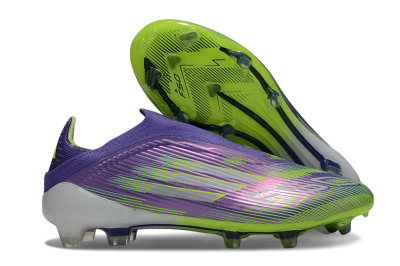 Adidas F50 Elite Laceless FG Football Boots - Purple/Yellow/White