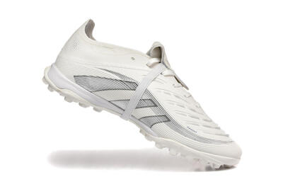 Adidas Predator 25 Elite Foldover Tongue TF Football Boots - White/Silver/Blue