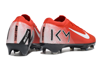 KM x Nike Air Zoom Mercurial Vapor 16 Elite FG Football Boots - Red/White/Silver