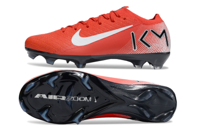 KM x Nike Air Zoom Mercurial Vapor 16 Elite FG Football Boots - Red/White/Silver