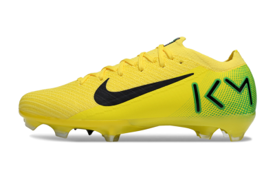 KM x Nike Air Zoom Mercurial Vapor 16 Elite FG Football Boots - Yellow/Black/Green