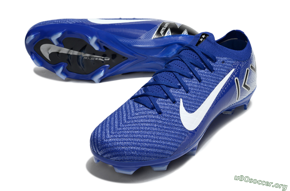 KM x Nike Air Zoom Mercurial Vapor 16 Elite FG Football Boots - Blue/White/Black 0