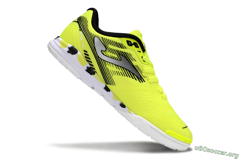Joma Top Flex IC Football Shoes - Yellow/Silver/Black 4