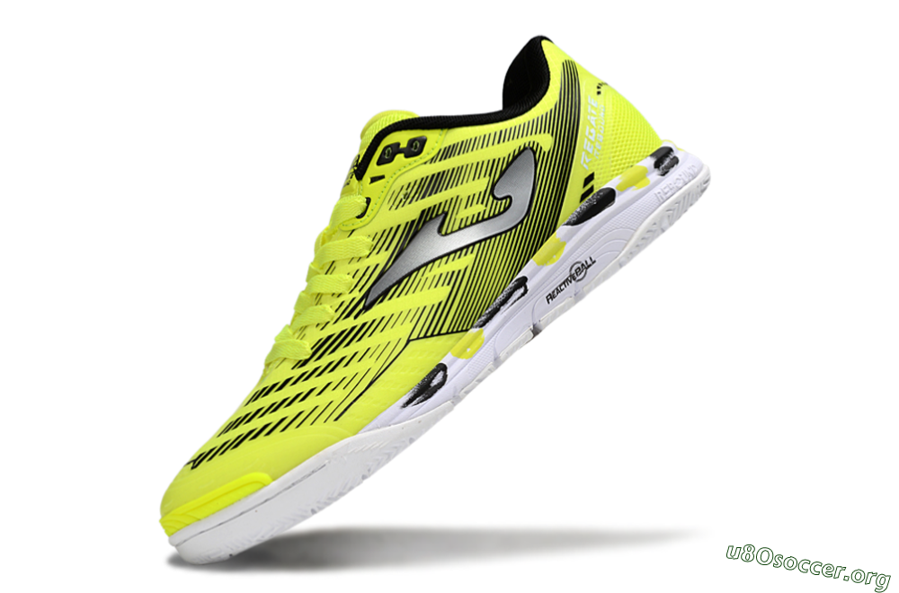 Joma Top Flex IC Football Shoes - Yellow/Silver/Black 5