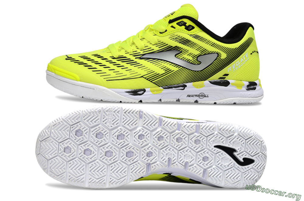 Joma Top Flex IC Football Shoes - Yellow/Silver/Black 1