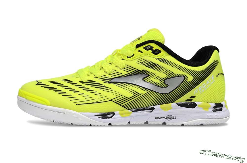Joma Top Flex IC Football Shoes - Yellow/Silver/Black 3