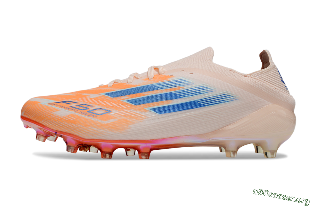 Adidas F50 Elite FG Football Boots - Pink/Orange/Blue 3