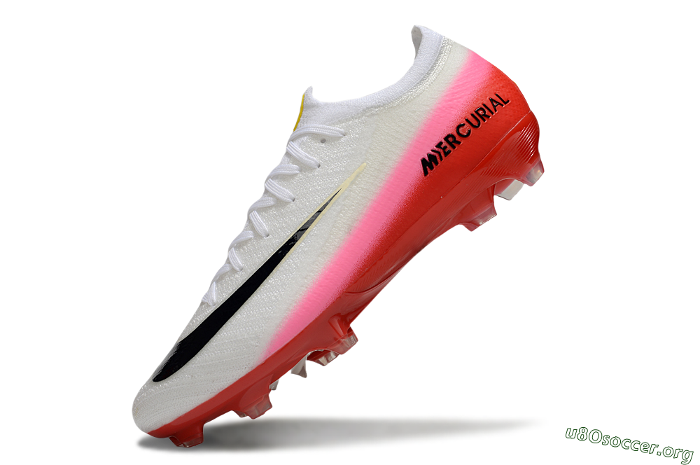 Nike Air Zoom Mercurial Vapor 16 Elite FG Football Boots - White/Pink/Red 5