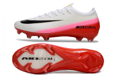 Nike Air Zoom Mercurial Vapor 16 Elite FG Football Boots - White/Pink/Red