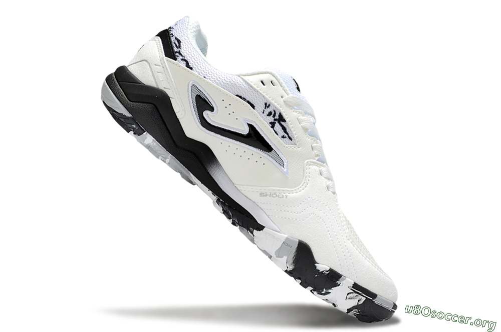 Joma Top Flex TF Football Shoes - Beige/Black/White 4
