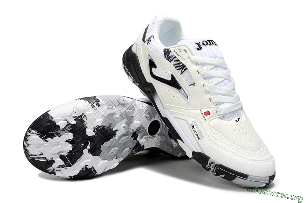 Joma Top Flex TF Football Shoes - Beige/Black/White 0