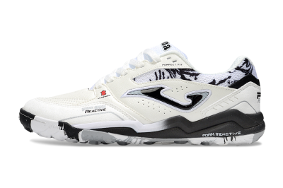 Joma Top Flex TF Football Shoes - Beige/Black/White