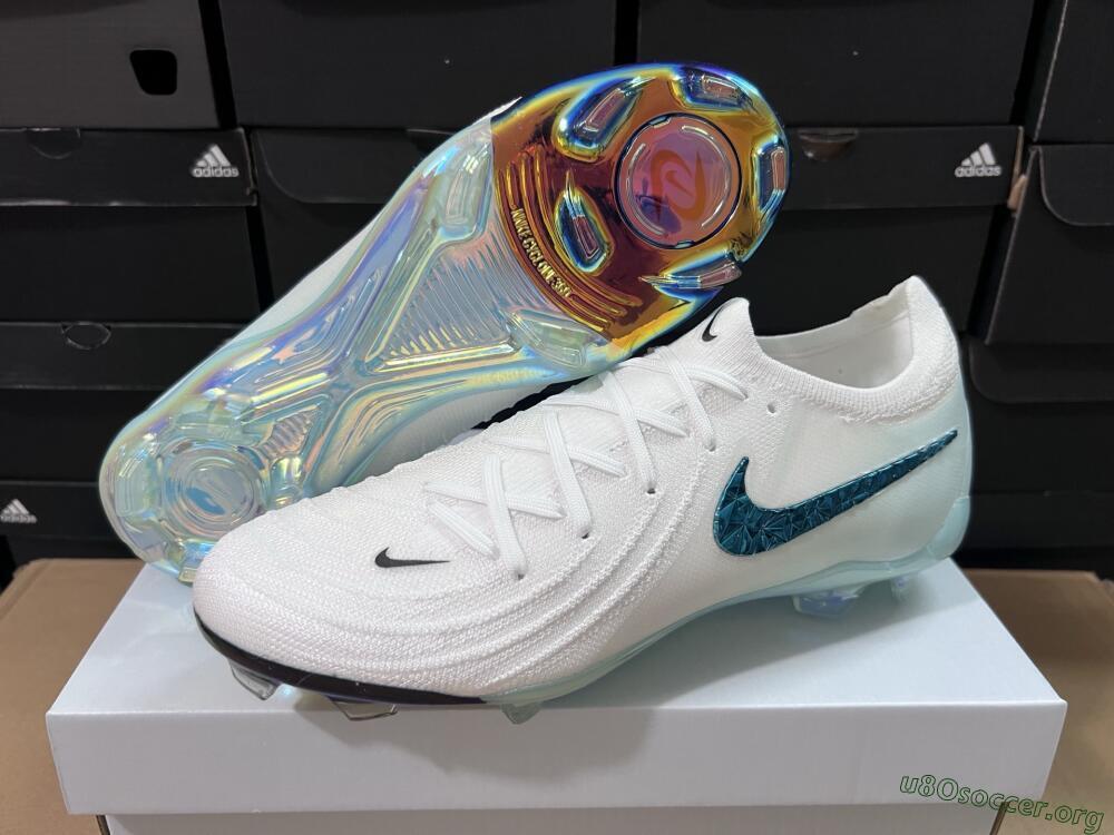 Nike Phantom GX 2 Elite FG Football Boots - White/Black/Jade