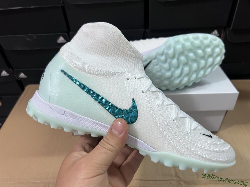 Nike Phantom Luna Elite TF Football Shoes - Beige/Green