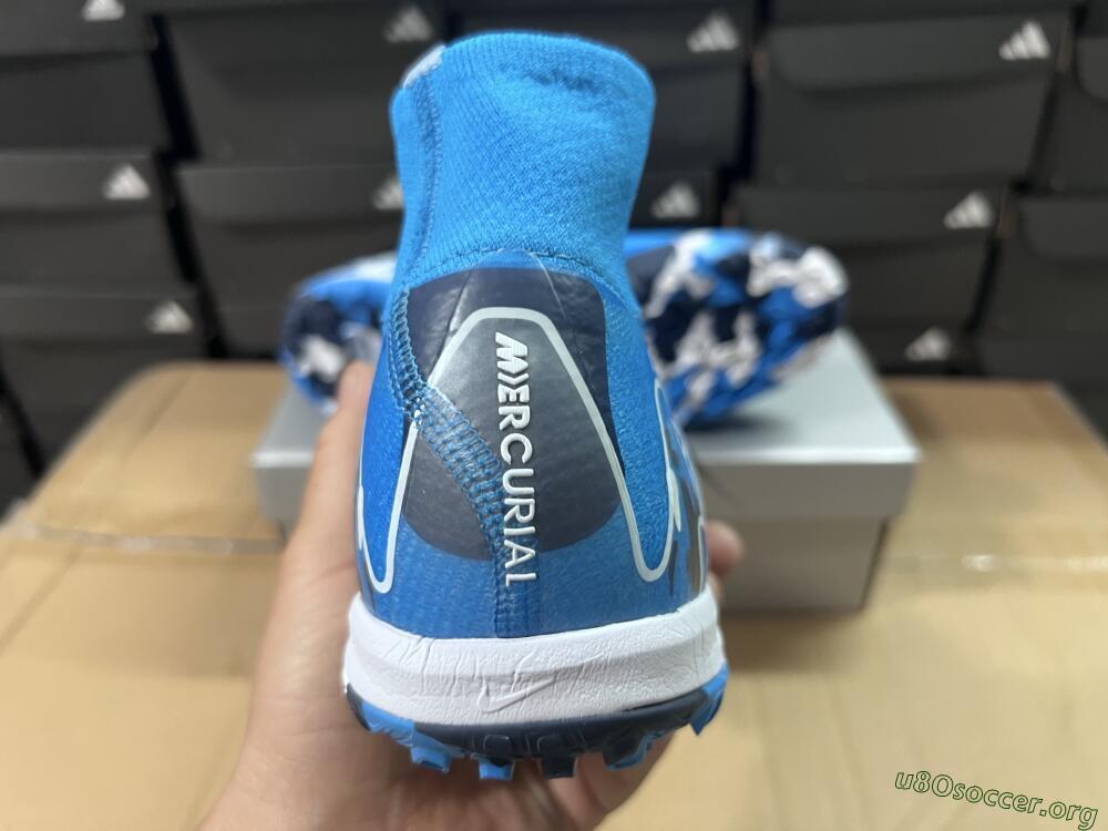 Nike Air Zoom Mercurial Superfly 10 Elite TF Football Shoes - Blue/White