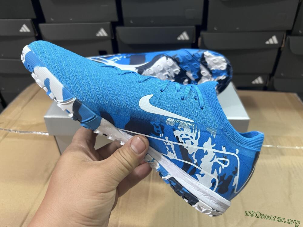 Nike Air Zoom Mercurial Vapor 16 Elite TF Football Shoes - Blue/White/Black