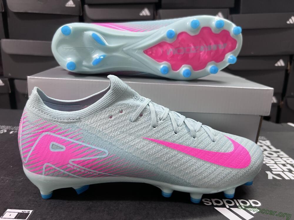Nike Air Zoom Mercurial Vapor 16 Elite AG Football Boots - Jade/Pink/White