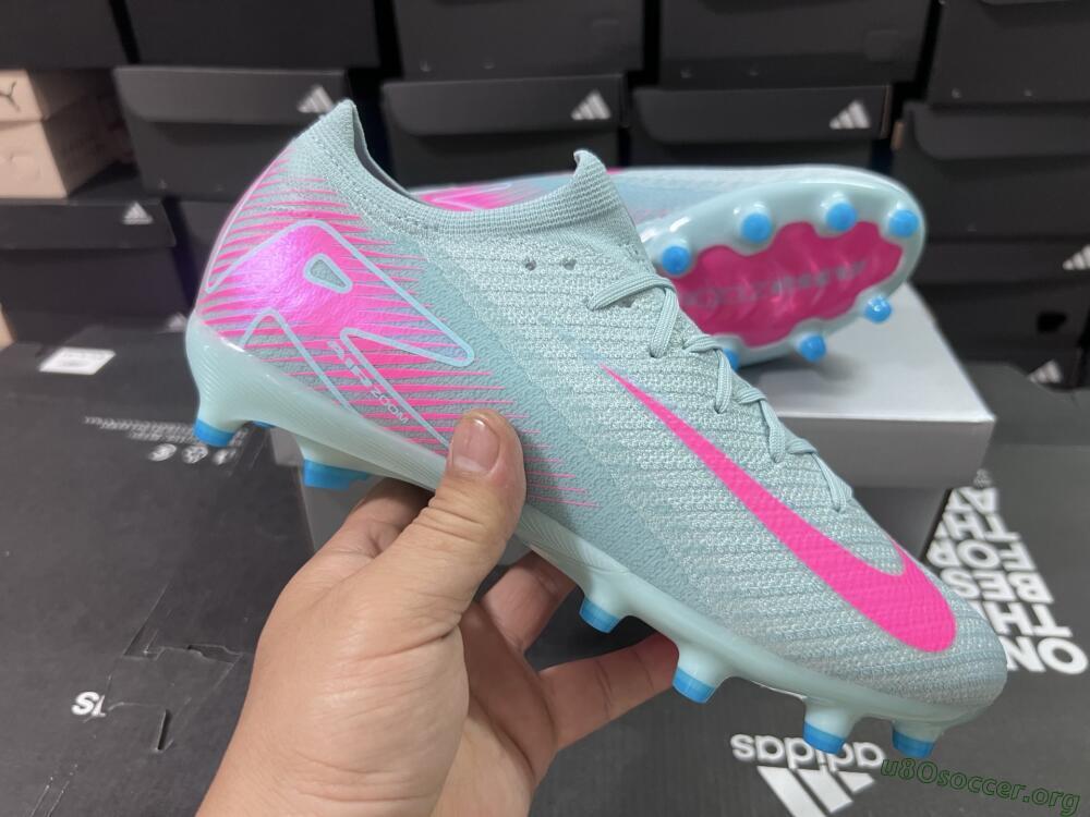 Nike Air Zoom Mercurial Vapor 16 Elite AG Football Boots - Jade/Pink/White