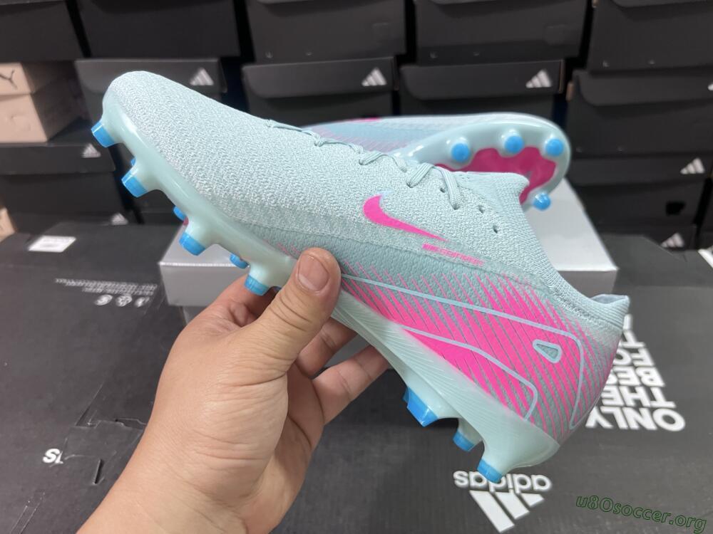Nike Air Zoom Mercurial Vapor 16 Elite AG Football Boots - Jade/Pink/White
