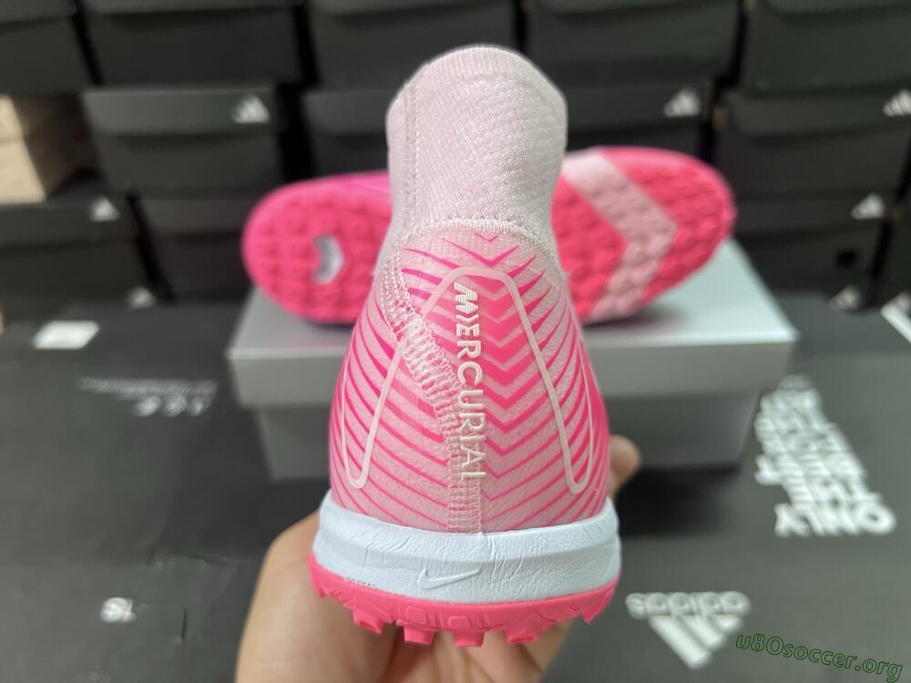 Nike Air Zoom Mercurial Superfly 10 Elite TF Football Shoes - Pink/Red/Gold