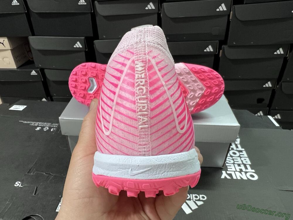 Nike Air Zoom Mercurial Vapor 16 Elite TF Football Shoes - Pink/Gold/White