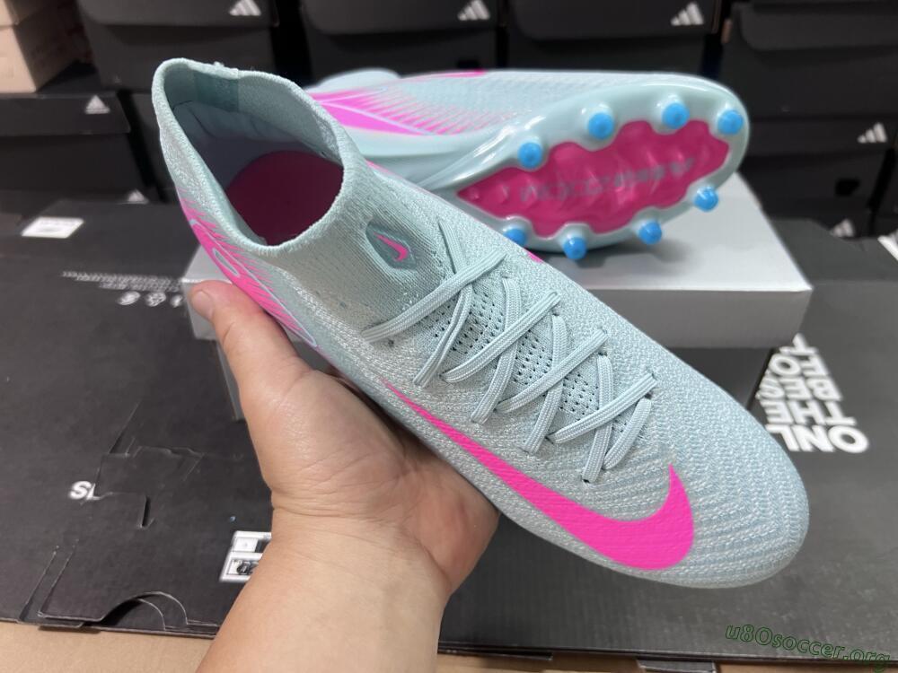 Nike Air Zoom Mercurial Superfly 10 Elite AG Football Boots - Jade/Pink