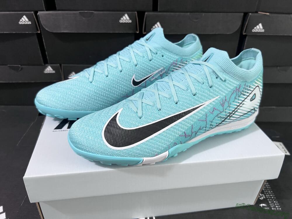 Nike Air Zoom Mercurial Vapor 16 Elite TF Football Shoes - Jade/Black/White