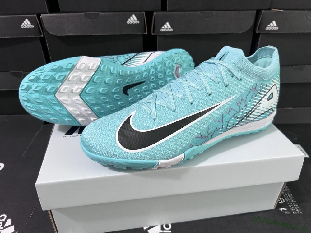 Nike Air Zoom Mercurial Vapor 16 Elite TF Football Shoes - Jade/Black/White