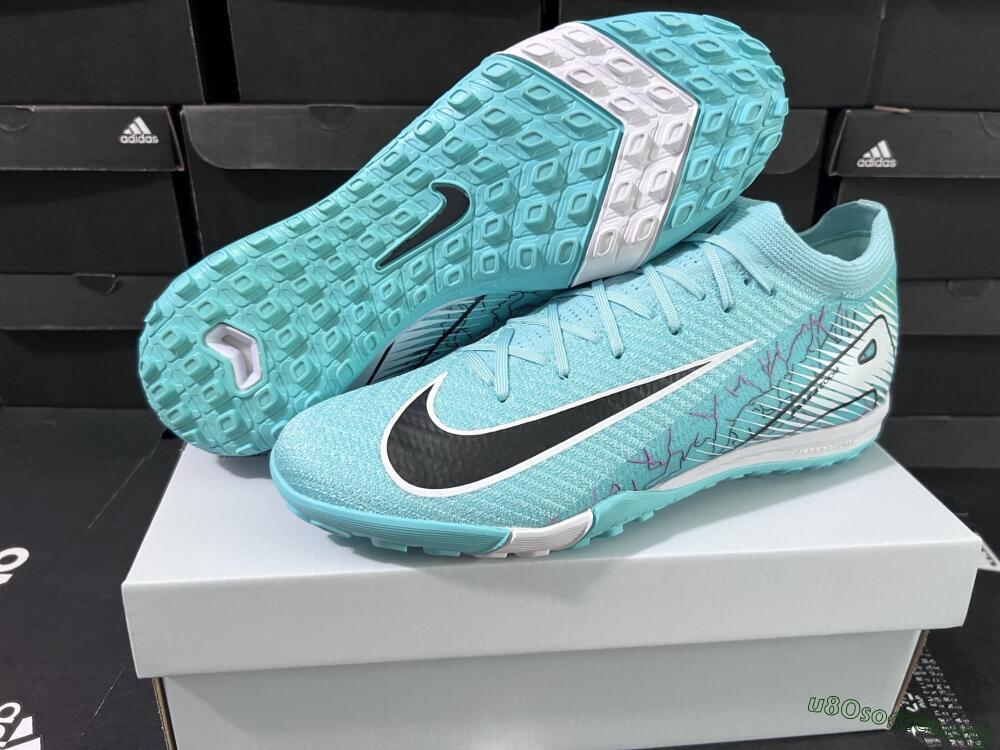 Nike Air Zoom Mercurial Vapor 16 Elite TF Football Shoes - Jade/Black/White