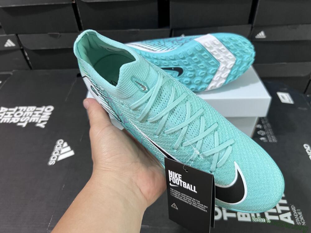 Nike Air Zoom Mercurial Vapor 16 Elite TF Football Shoes - Jade/Black/White