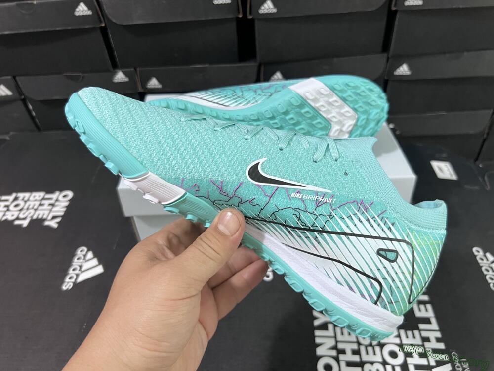 Nike Air Zoom Mercurial Vapor 16 Elite TF Football Shoes - Jade/Black/White