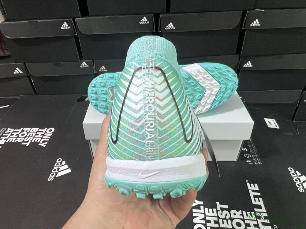 Nike Air Zoom Mercurial Vapor 16 Elite TF Football Shoes - Jade/Black/White