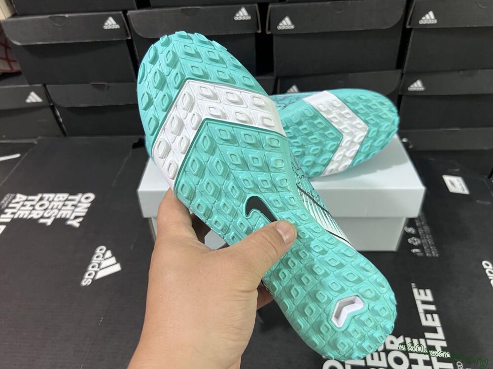 Nike Air Zoom Mercurial Vapor 16 Elite TF Football Shoes - Jade/Black/White
