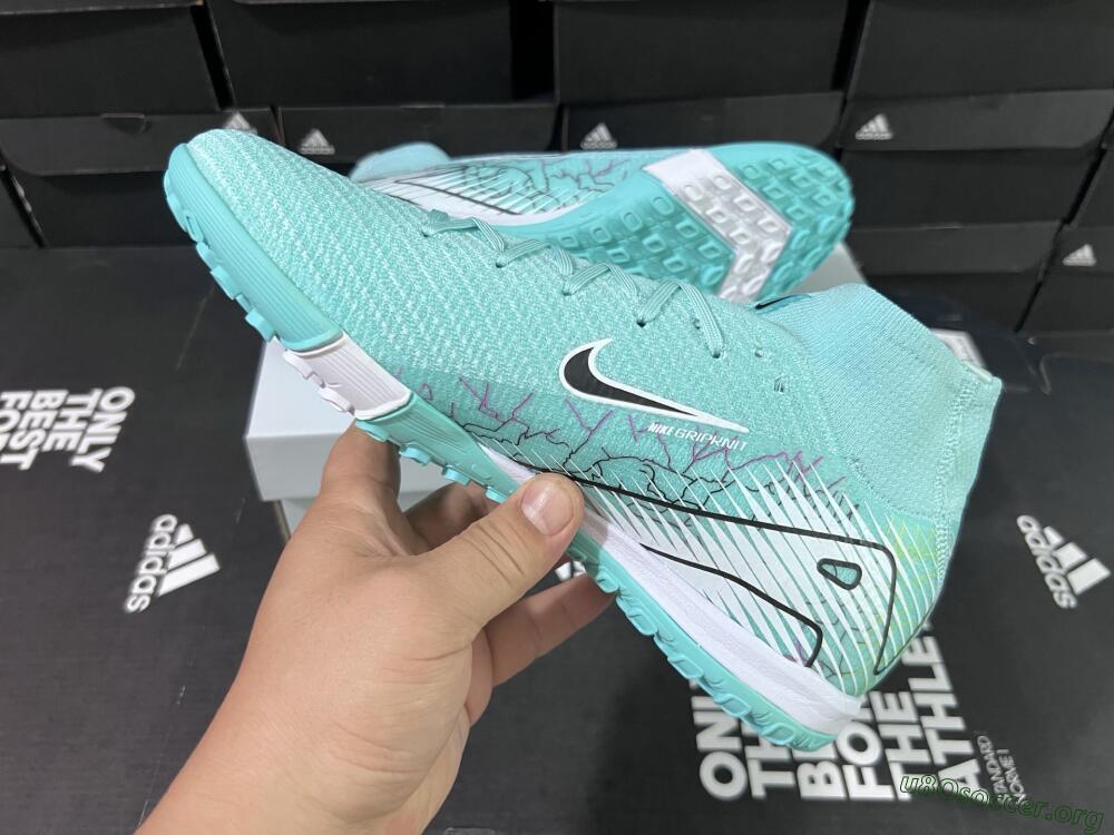 Nike Air Zoom Mercurial Superfly 10 Elite TF Football Shoes - Jade/Black/White