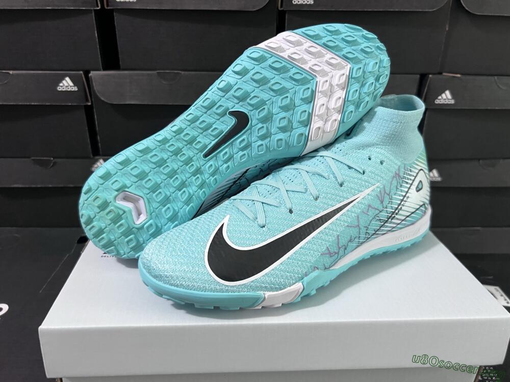 Nike Air Zoom Mercurial Superfly 10 Elite TF Football Shoes - Jade/Black/White