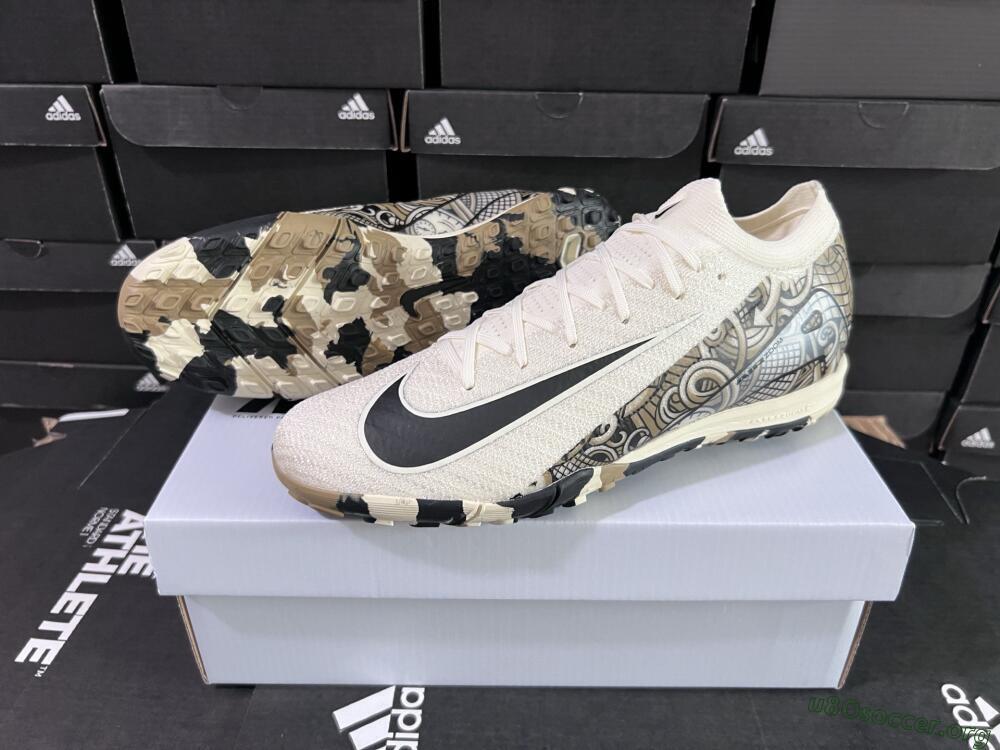 Nike Air Zoom Mercurial Vapor 16 Elite TF Football Shoes - Beige/Black/Brown