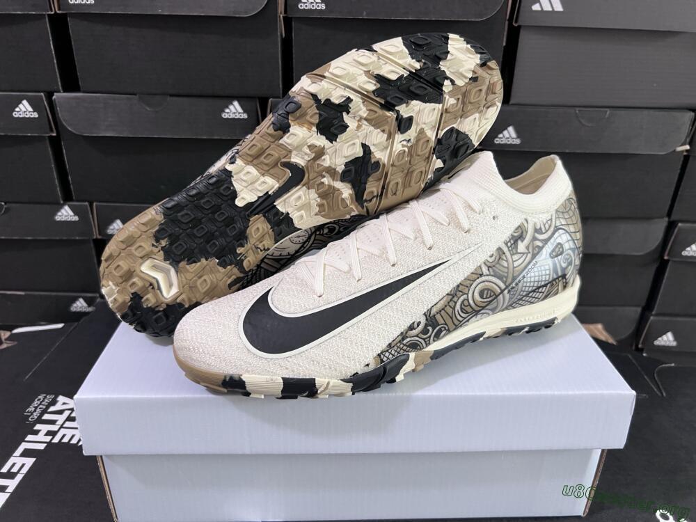 Nike Air Zoom Mercurial Vapor 16 Elite TF Football Shoes - Beige/Black/Brown