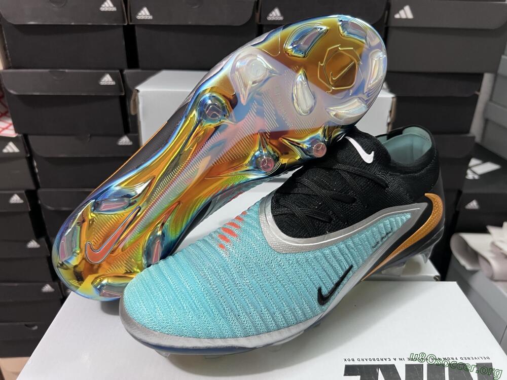 Nike Phantom 6 Low Elite FG Football Boots - Black/Jade/Silver